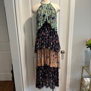 RAMY BROOK CHRISLEY Floral Tiered Maxi Dress